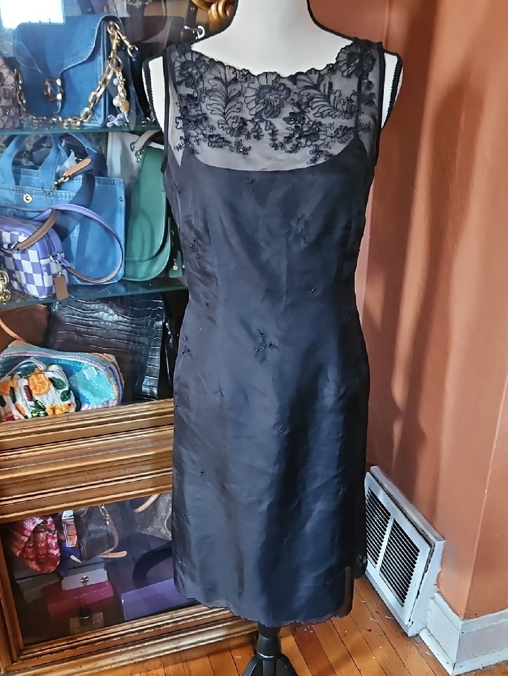 Vintage Ann Taylor Silk Sheath Dress